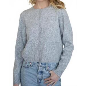 NEW THINGS BETWEEN pockets cardigan in heather grey